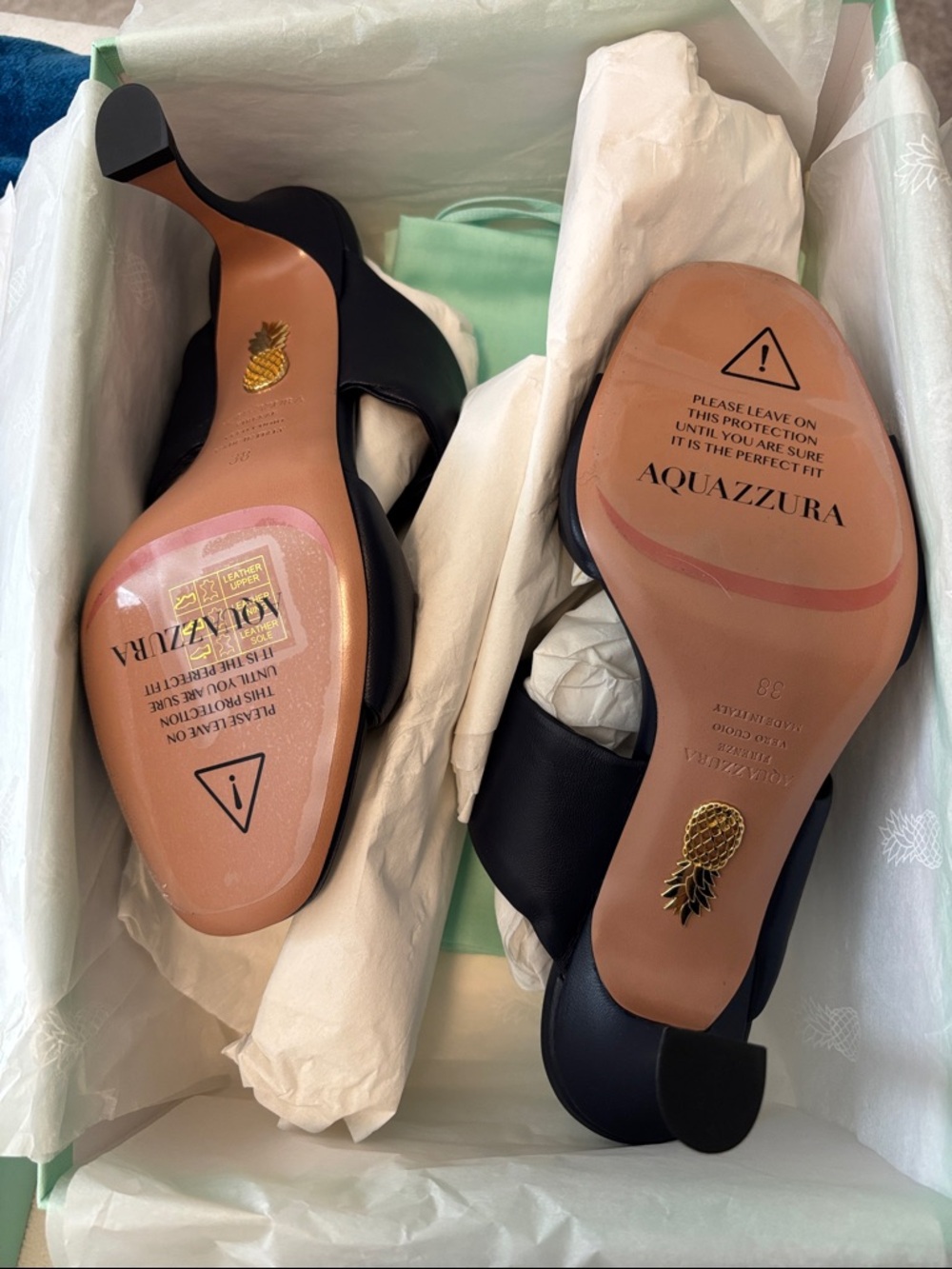 Aquazzura NavyWomen's Twist Sandals - Picture 5 of 5